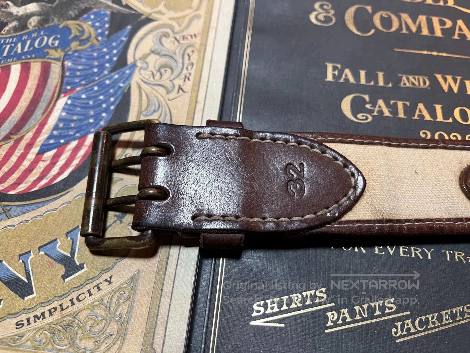 RRL Ralph Lauren RRL Canvas Belt by Ralph Lauren. Size ONE SIZE - 5 Thumbnail