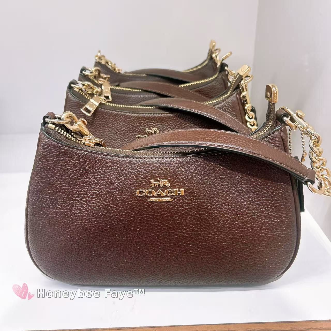 Coach Teri Shoulder Bag CV934 Gold/Maple Size ONE SIZE - 1 Thumbnail