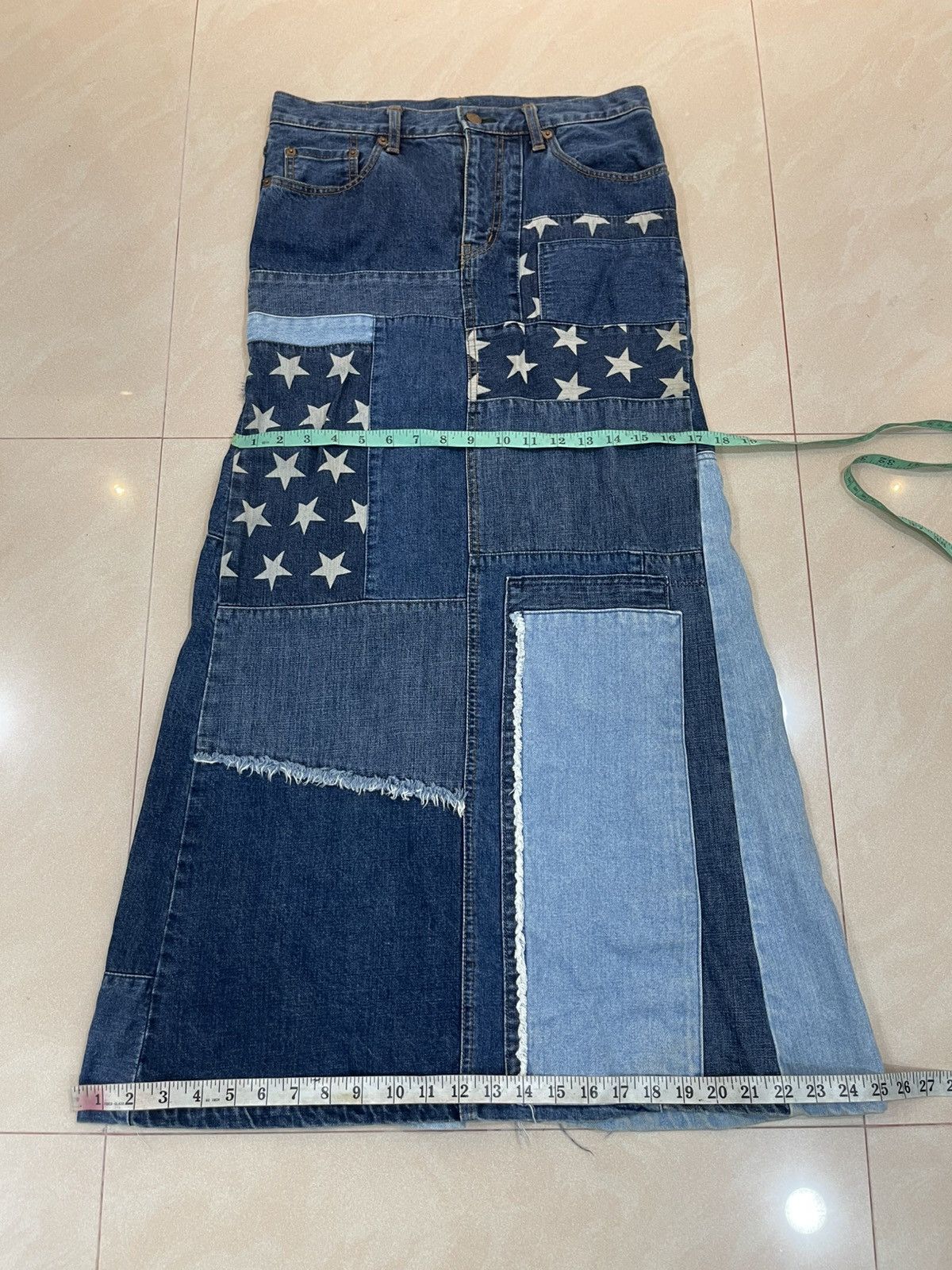 Hysteric Glamour Hysteric Glamour Kinky Star Patchwork Long Skrit Size 30" / US 8 / IT 44 - 10 Thumbnail