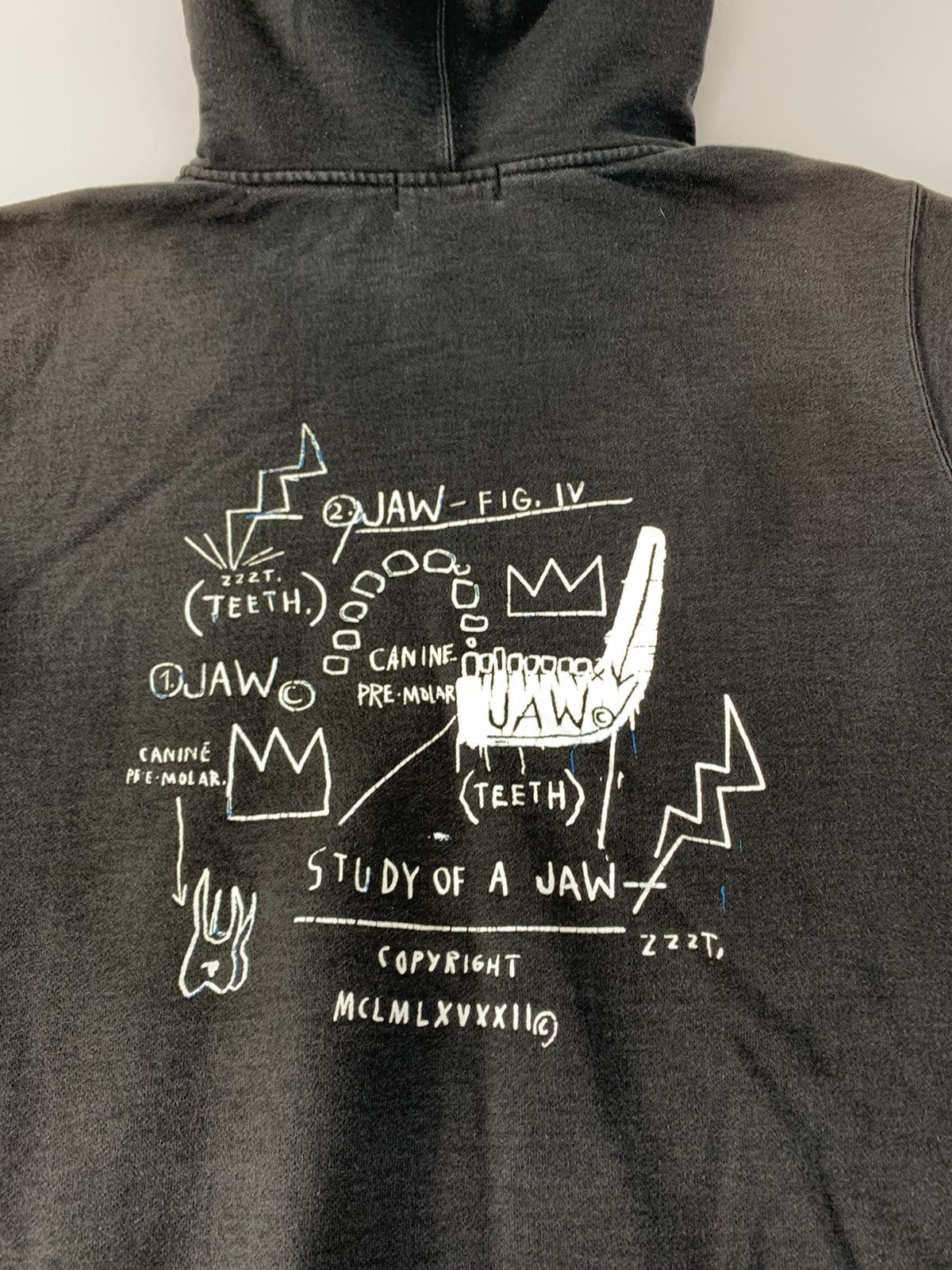Jean-Michel Basquiat Vintage Jean Michel Basquiat Study Of Jaw Pop Art Hoodie Size US M / EU 48-50 / 2 - 4 Thumbnail