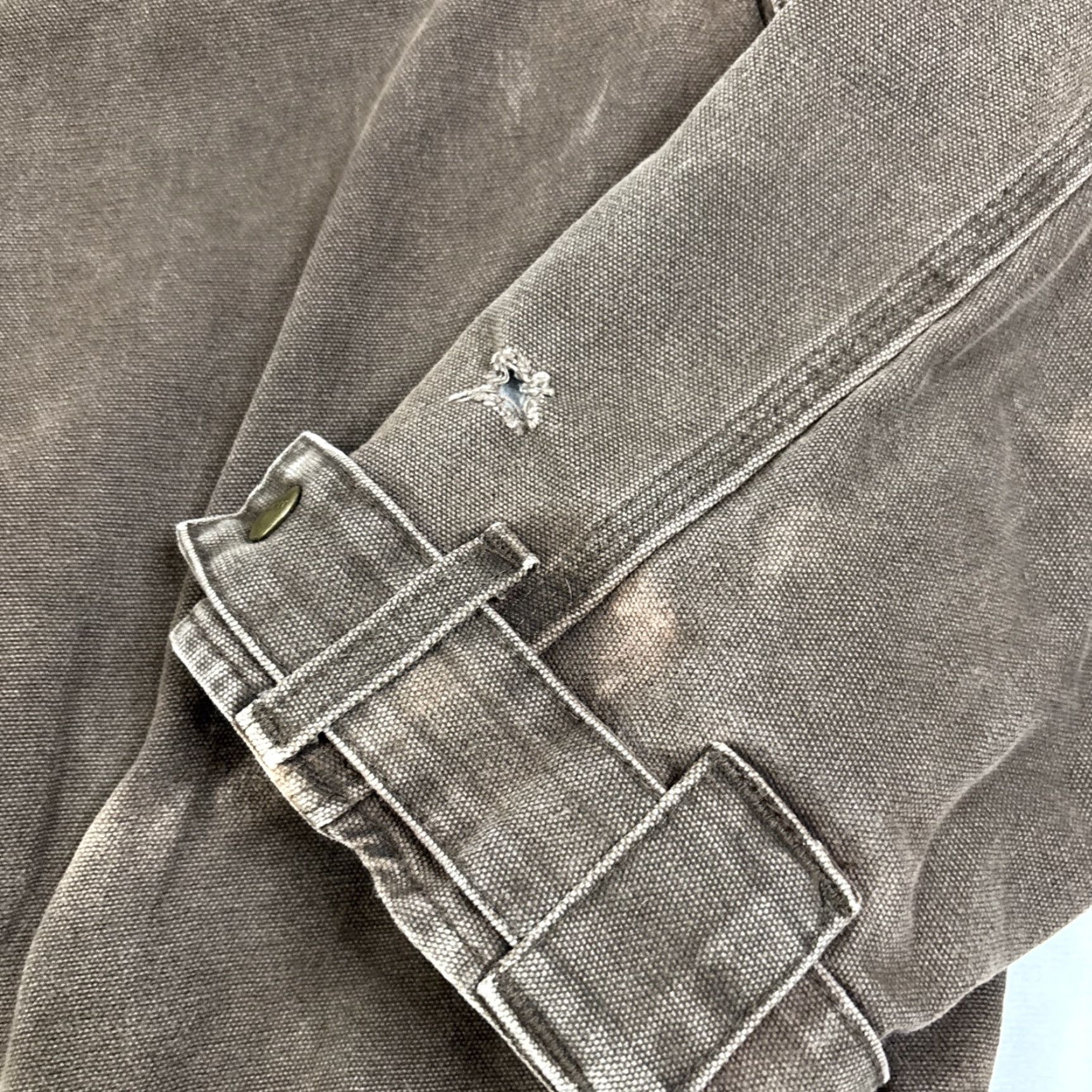 Carhartt Carhartt Duck Barn Jacket Blanket Lined Coat XL Brown Workwear Men Size US XL / EU 56 / 4 - 4 Thumbnail