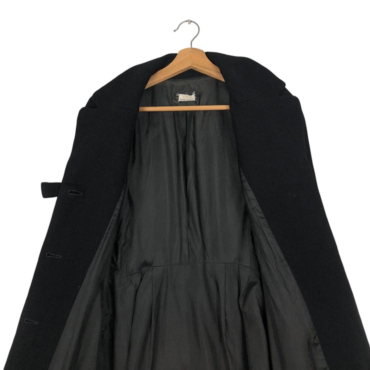 agnes b. 🔥RICH BLACK LONG JACKET AGNES B. MADE IN FRANCE Size XS / US 0-2 / IT 36-38 - 17 Thumbnail