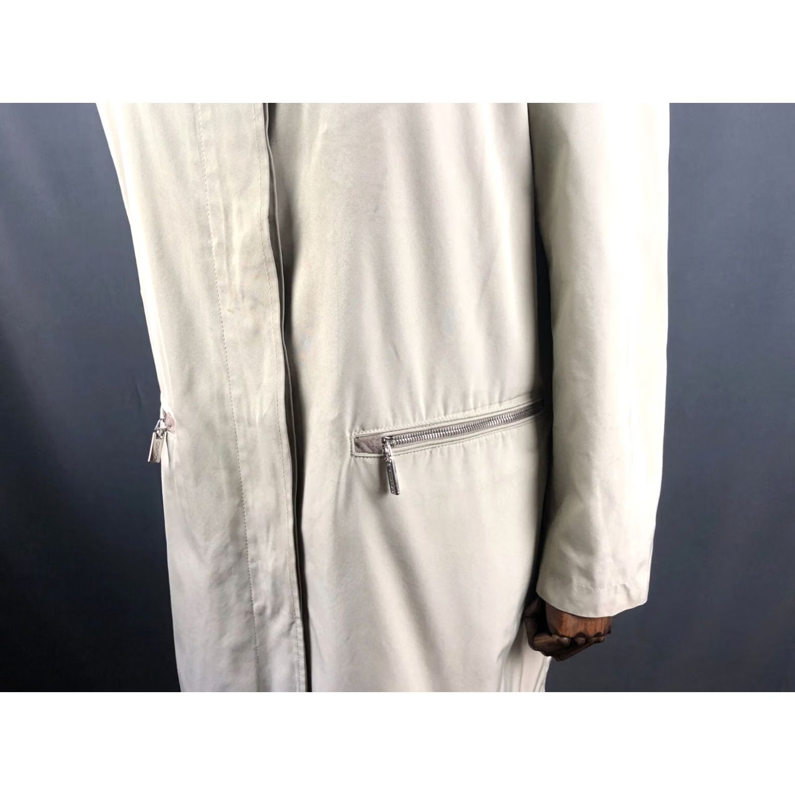 Vintage Gimo's Trench Coat Women Beige Polyester Size 48 Size XL / US 12-14 / IT 48-50 - 6 Thumbnail