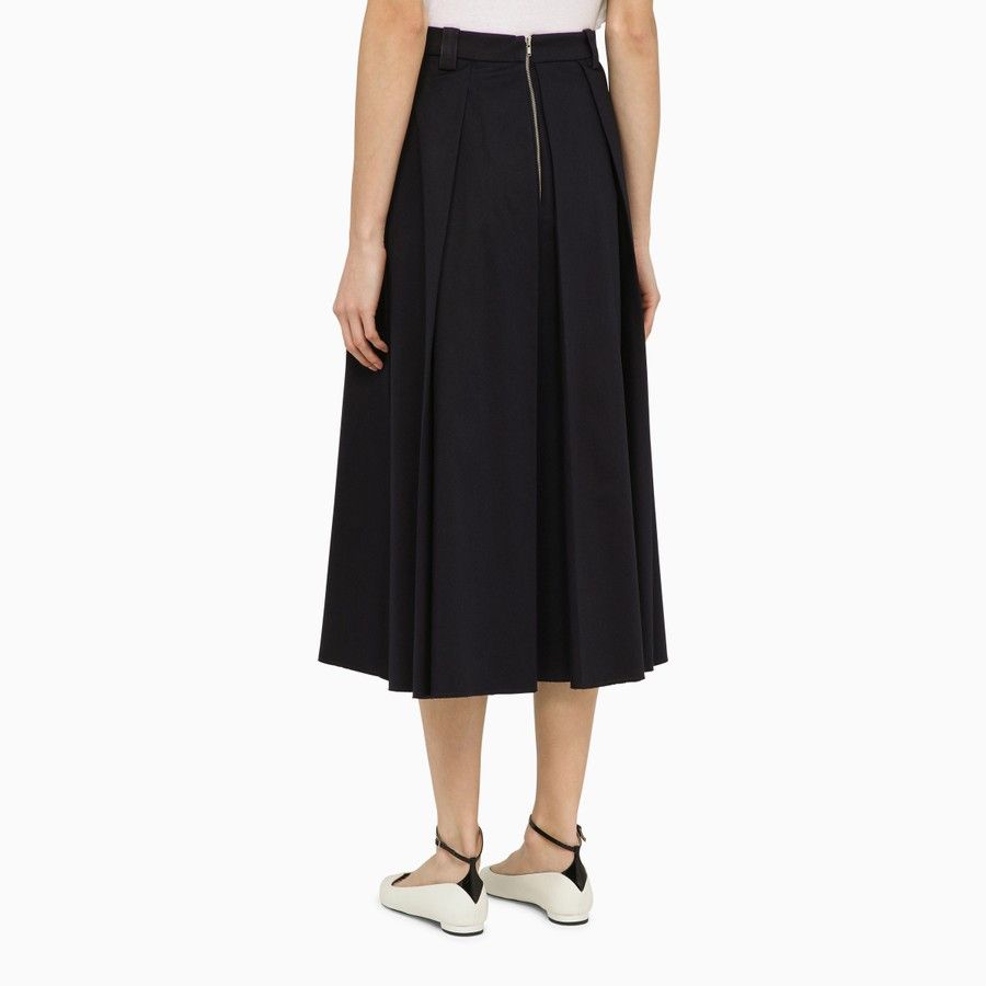 DEPARTMENT5 o1d2blof0824 Cotton Skirts in Navy Blue Size 30" / US 8 / IT 44 - 4 Thumbnail