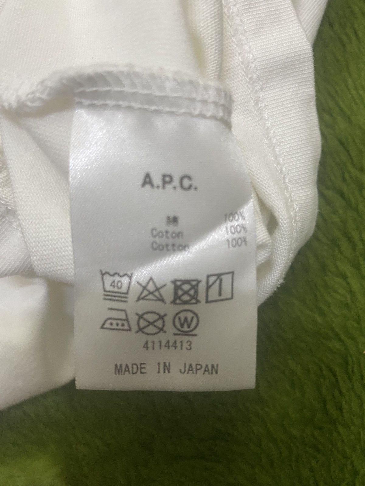 A.P.C. A.P.C RUE MADAME PARIS TOUITRONIC WHITE TEE Size L / US 10 / IT 46 - 4 Thumbnail