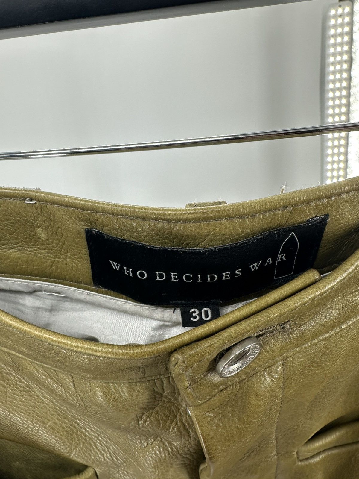 Who Decides War Who decides wore leather biker pants Size US 30 / EU 46 - 10 Thumbnail