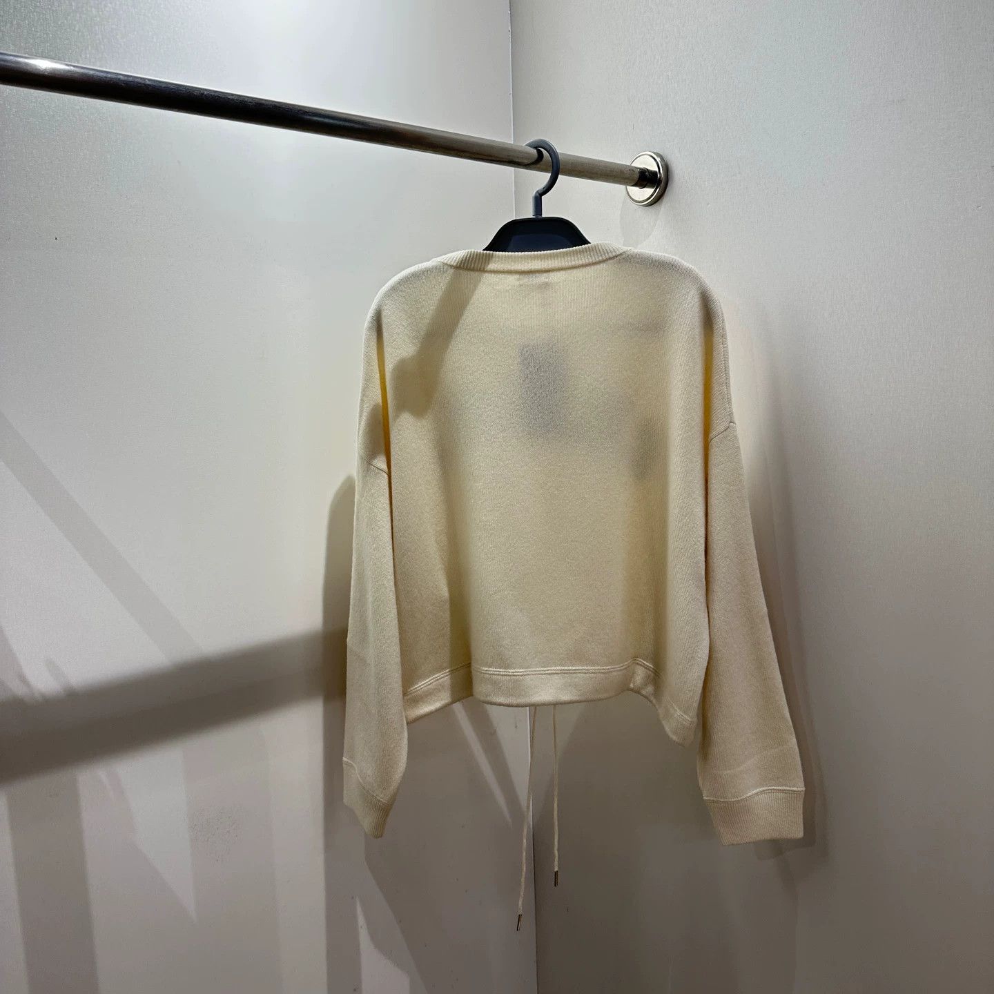 Celine Celine may487 Logo Drawstring Wool Long Sleeve L Size L / US 10 / IT 46 - 2 Thumbnail