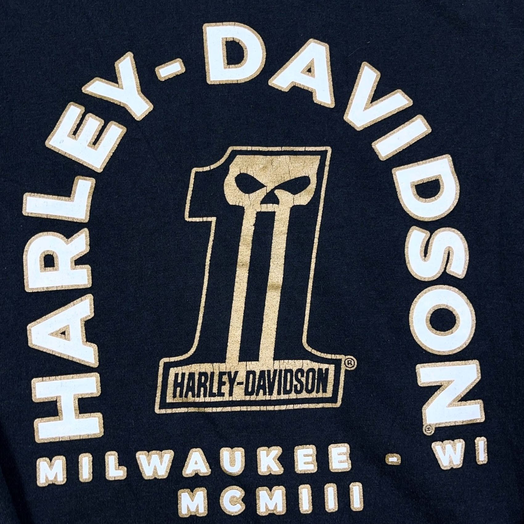 Harley Davidson VINTAGE Harley-Davidson Hoodie Women L Black Full Zip Jacket Skull Race Size L / US 10 / IT 46 - 7 Thumbnail