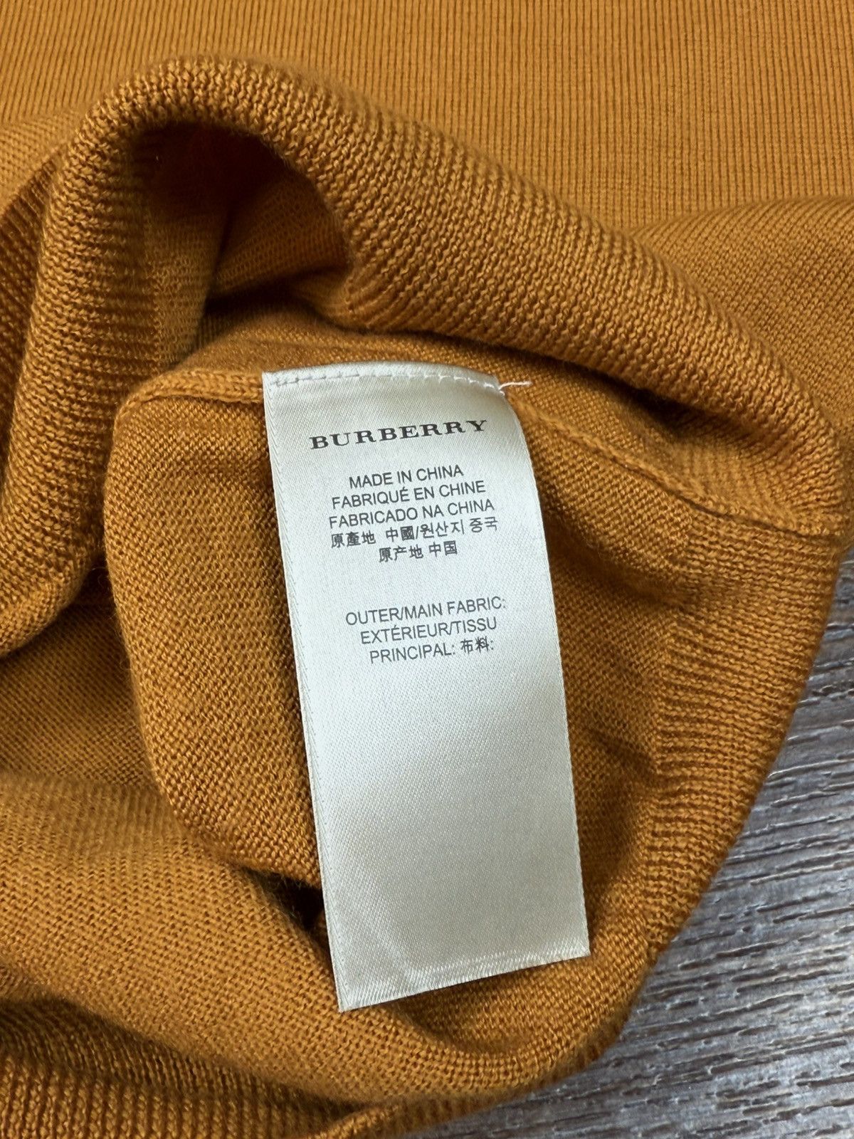 Burberry Burberry Brit Wool Checked Crew Neck Knitted Sweater Size US XXL / EU 58 / 5 - 14 Thumbnail