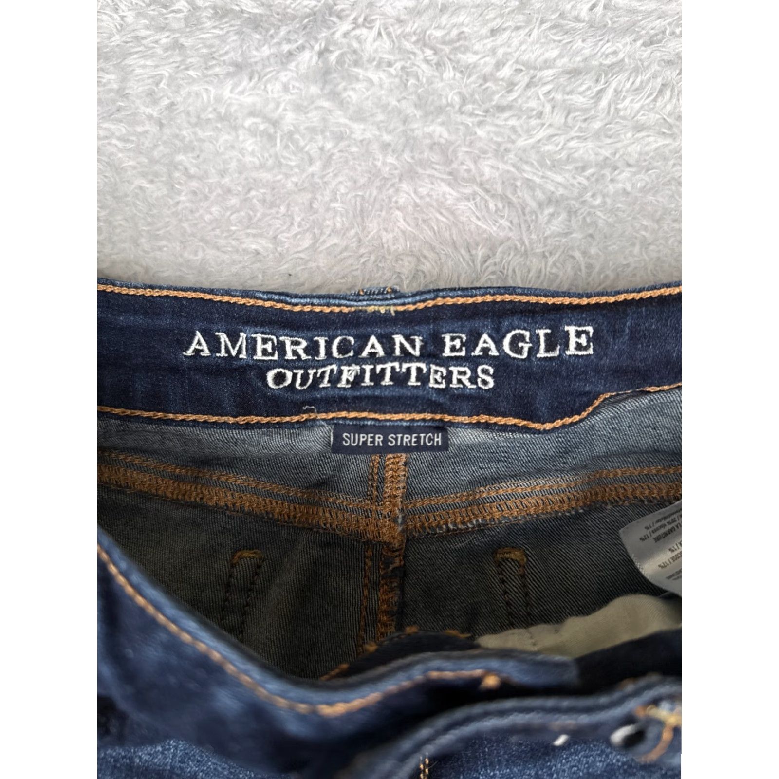 American Eagle Outfitters American Eagle Jeans Women 4 S Blue Skinny Super Stretch Cotton Blend Low 26x27 Size 27" / US 4 / IT 40 - 6 Thumbnail