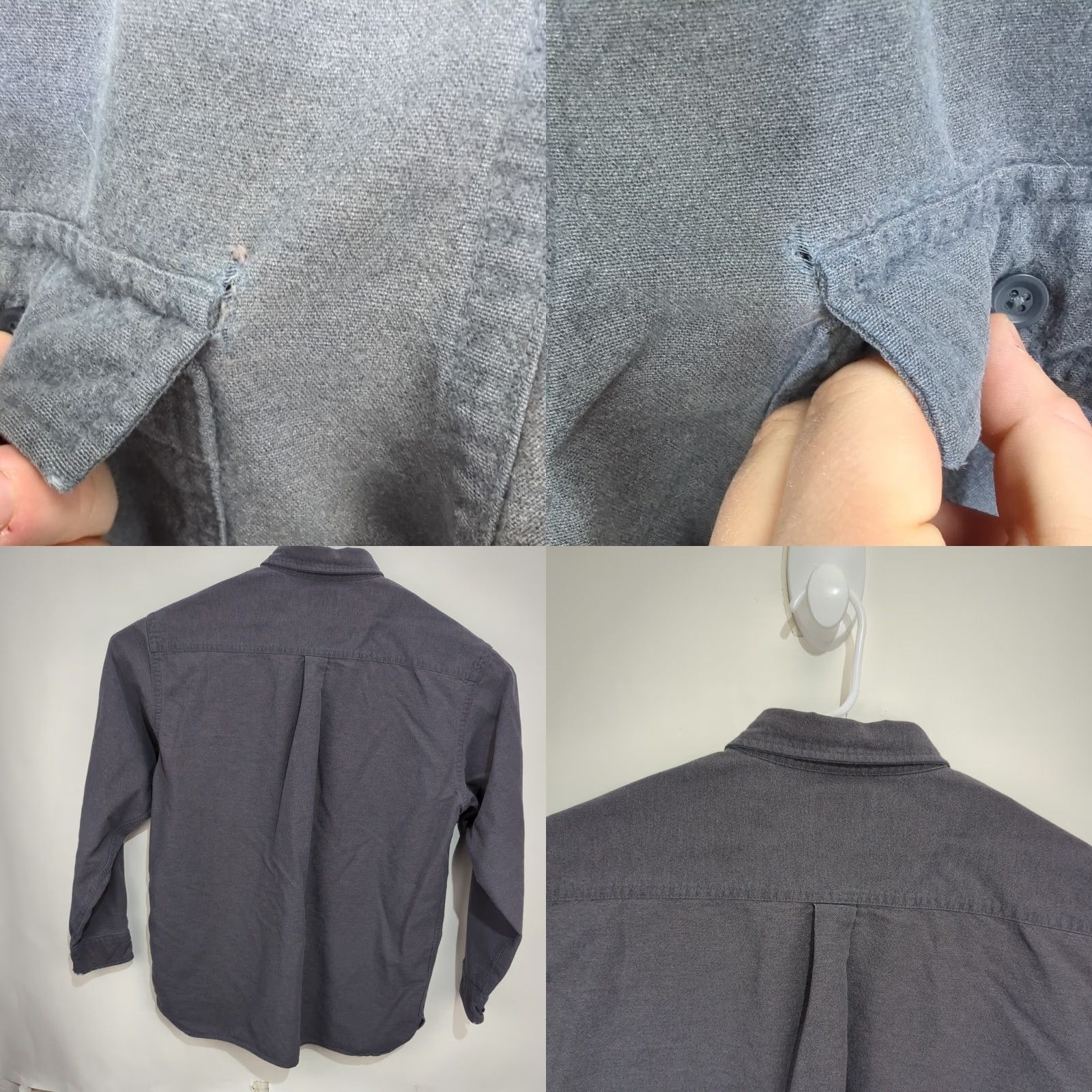 Vintage LL Bean Chamois Gray Button Up Shirt Men’s Large Reg Traditional Fit Thick Size US L / EU 52-54 / 3 - 9 Thumbnail