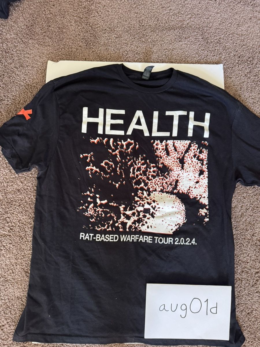 Gildan health "rat based warfare" 2024 tour t shirt - black Size US XL / EU 56 / 4 - 1 Thumbnail