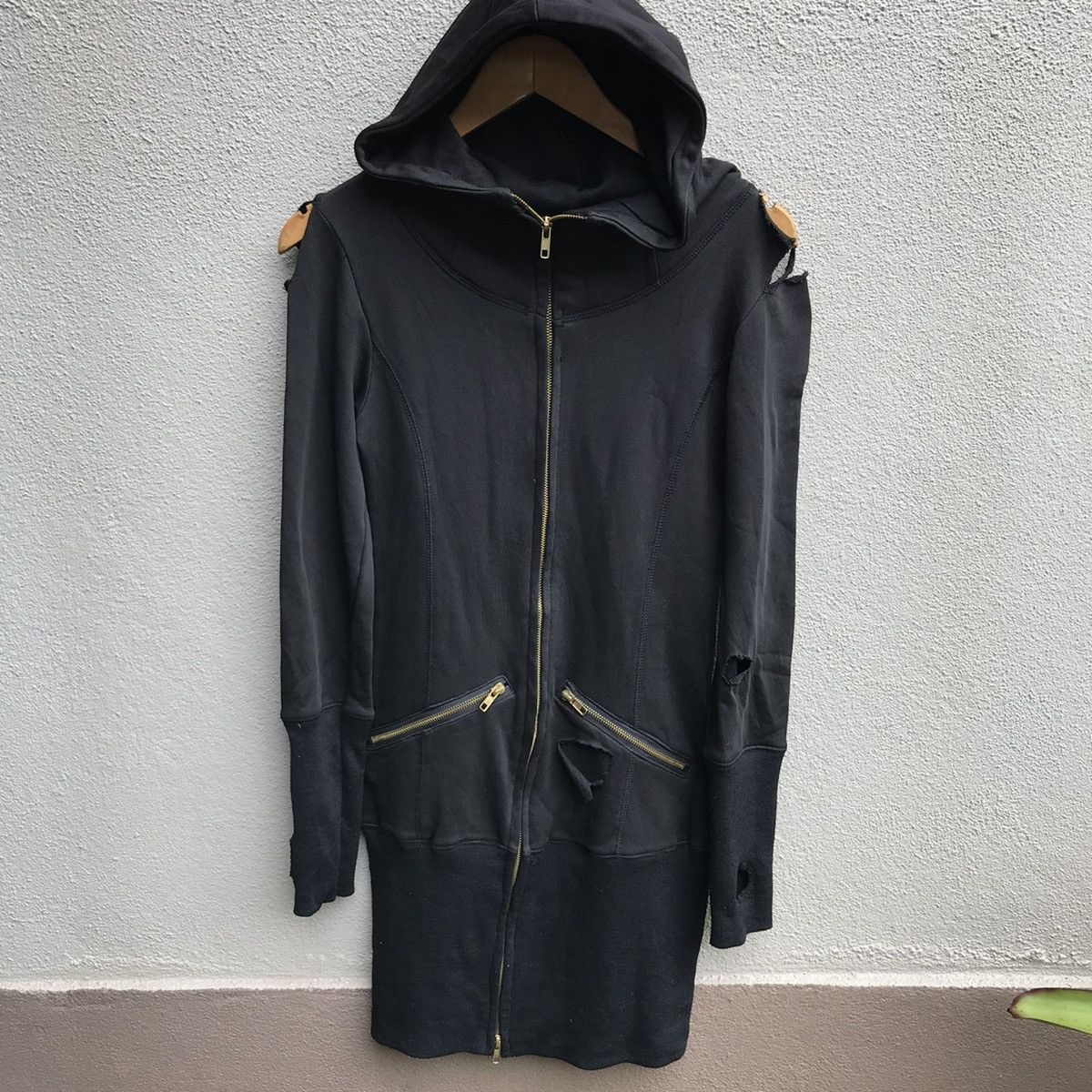 Lip Service LIP SERVICE distressed design hoodie rare Size S / US 4 / IT 40 - 1 Thumbnail