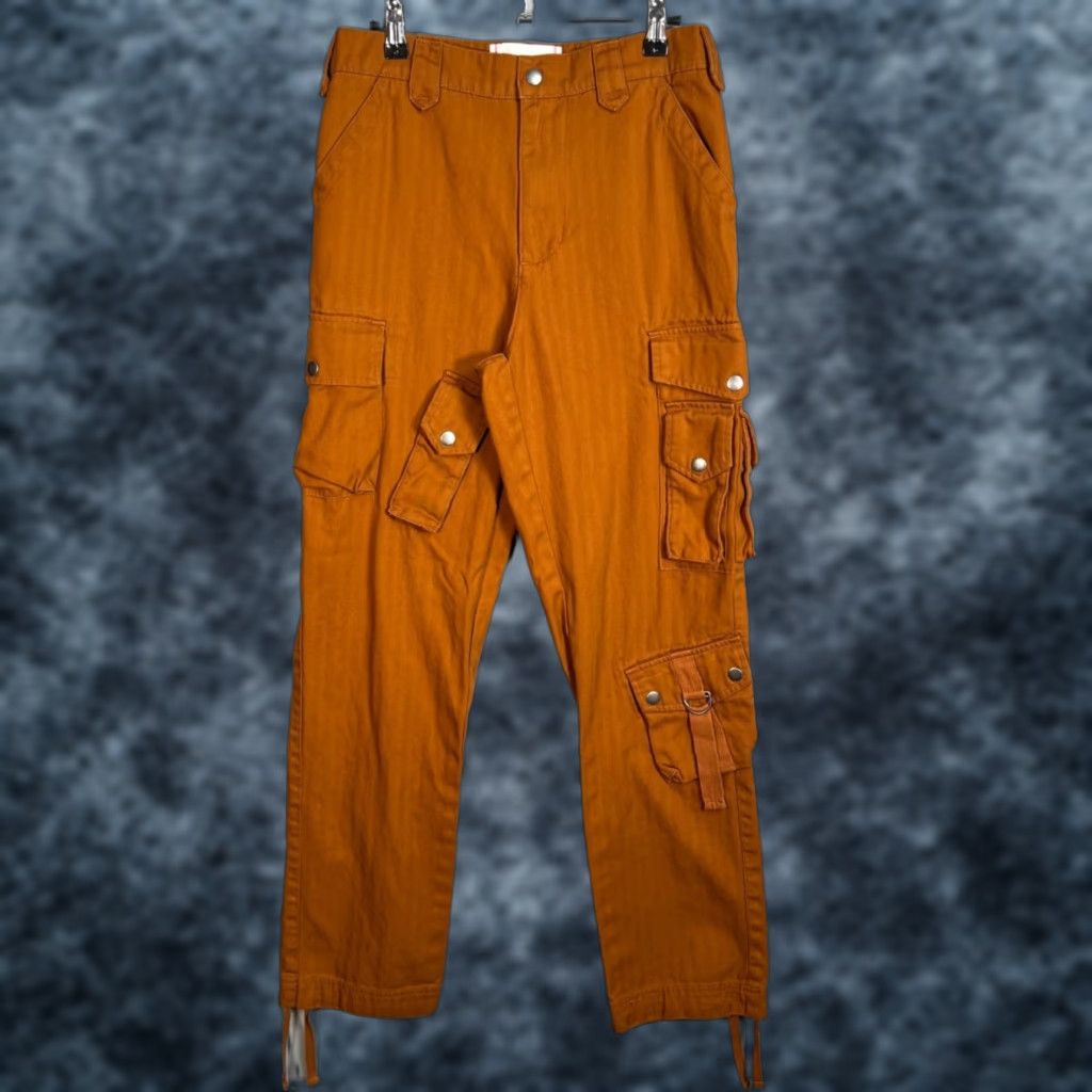 Bdg BDG Womens Cargo Pants Brown 28 100% Cotton Straight Leg High Rise Mens Womens Girls Boys? Size 28" / US 6 / IT 42 - 1 Thumbnail