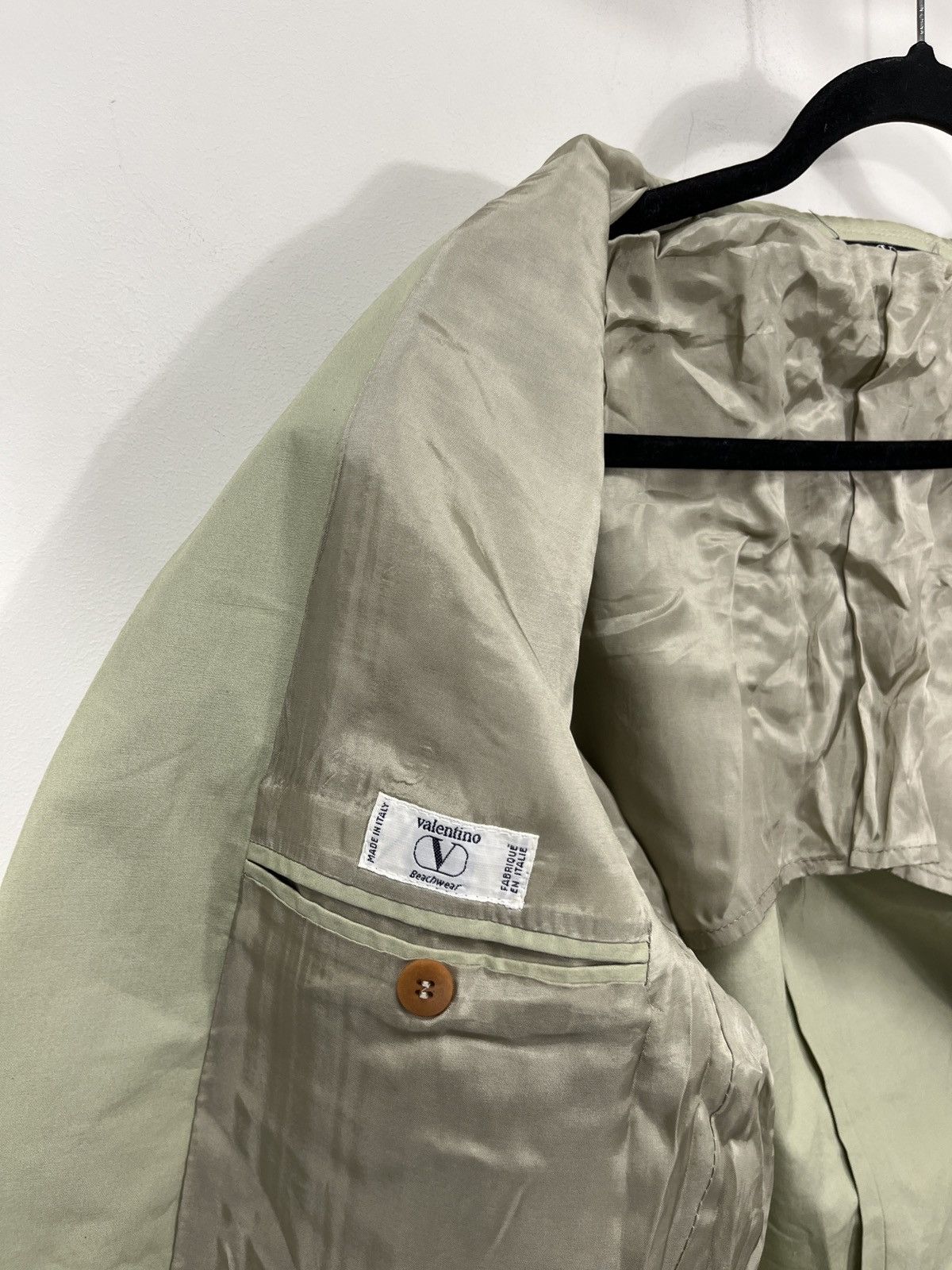 Valentino Vintage Valentino Pocket Logo Rare Luxury Blazer Jacket Size 44R - 20 Thumbnail