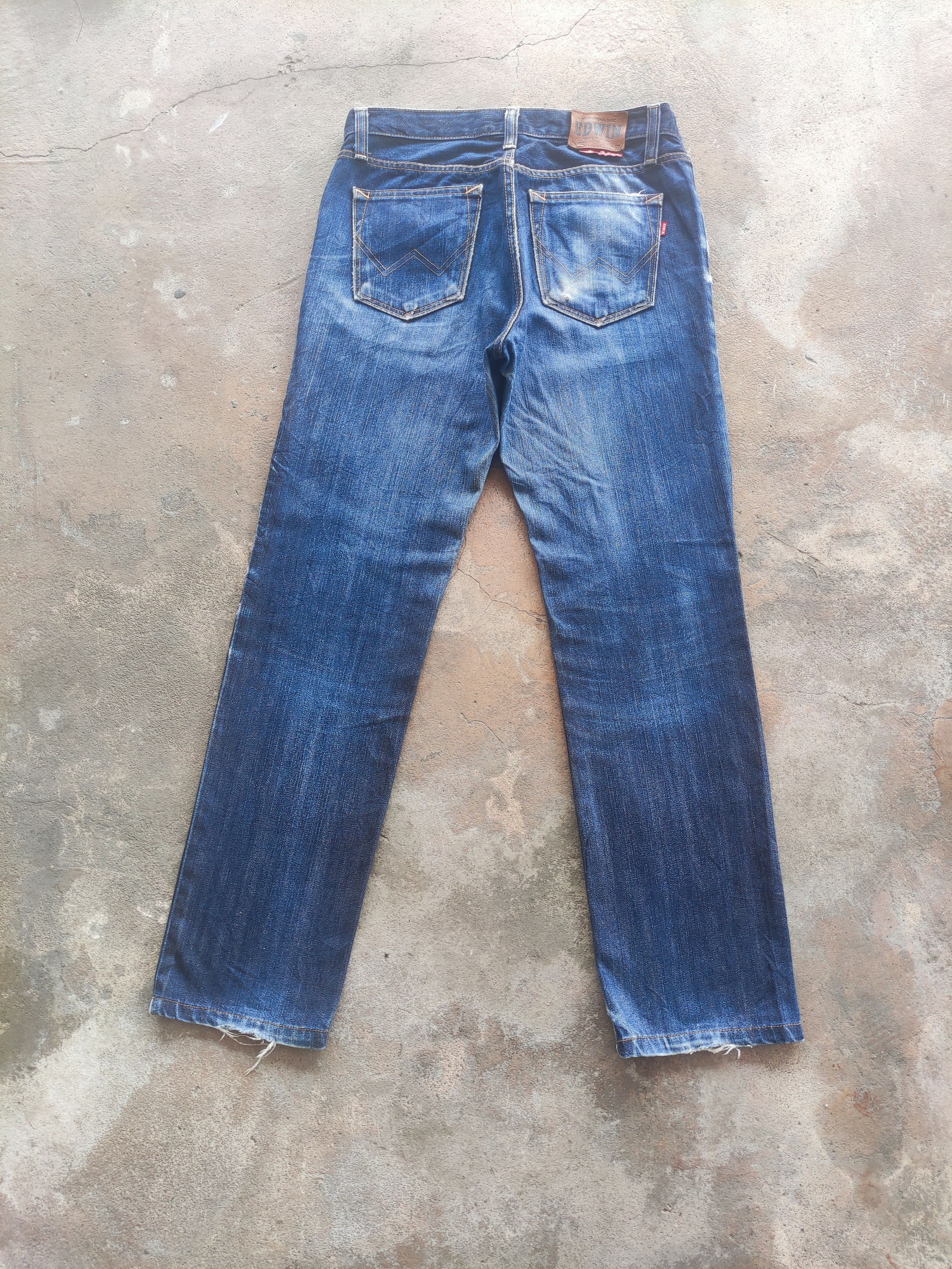 Edwin × Jean × Vintage W32💥 Vintage Edwin 402 Made In Japan Distressed Faded Pants Size US 32 / EU 48 - 10 Thumbnail