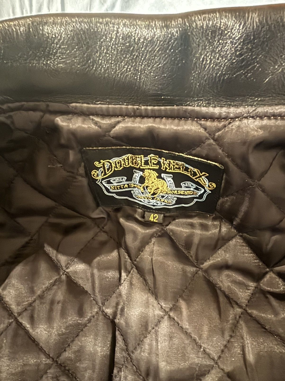 DOUBLE HELIX Double Helix Teacore Horsehide Japanese Leather Jacket Size US L / EU 52-54 / 3 - 5 Thumbnail