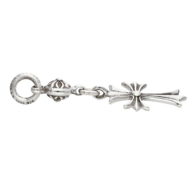 Chrome Hearts Chrome Hearts Silver Tiny CH Cross Charm Necklace Size ONE SIZE - 4 Thumbnail