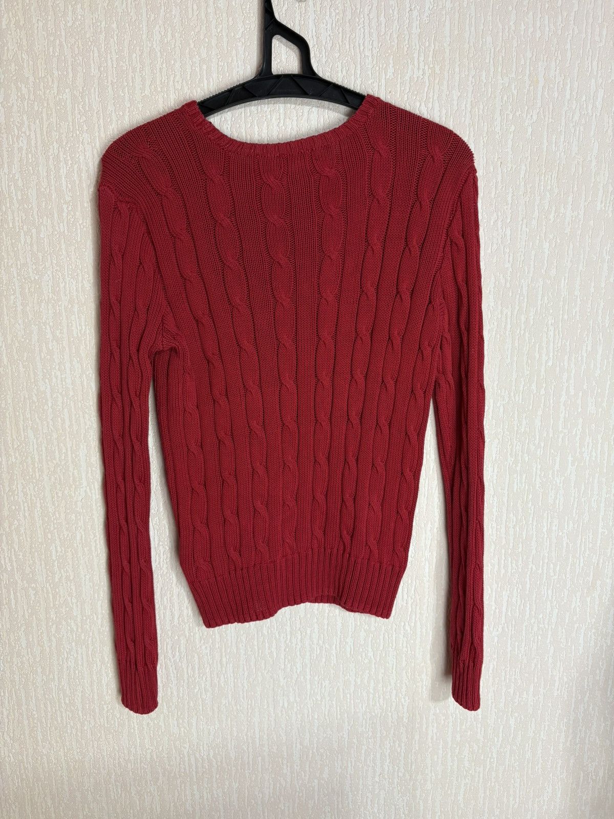 Polo Ralph Lauren Polo Ralph Lauren Women’s Cable Knit Sweater Red Size M Size M / US 6-8 / IT 42-44 - 2 Thumbnail