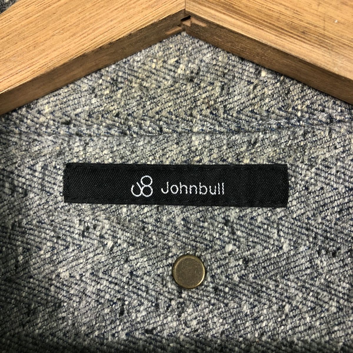 Johnbull 📌Vintage Zipper Biker Jacket Johnbull Herringbone Design Size US L / EU 52-54 / 3 - 19 Thumbnail