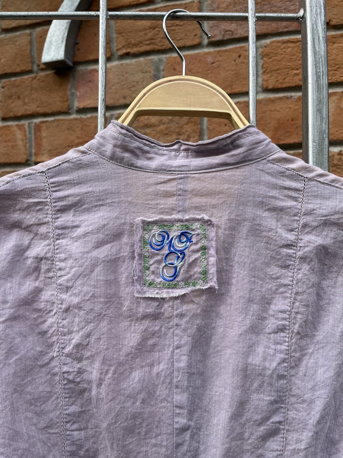 Marithe + Francois Girbaud Marithe Francois GirbaudLight Purple Blouse with Embroidered Size ONE SIZE - 6 Thumbnail