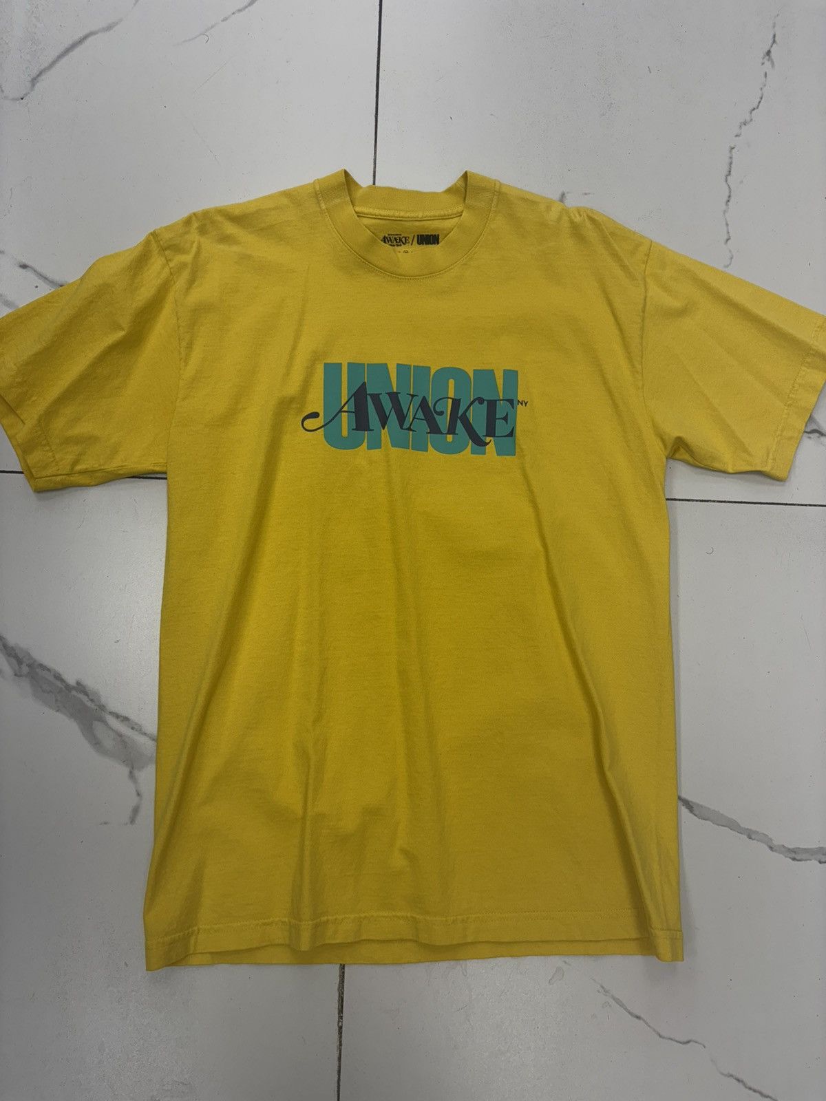 Awake NY × Union LA Awake Ny x Union Logo Tee "Yellow" Size US M / EU 48-50 / 2 - 1 Thumbnail