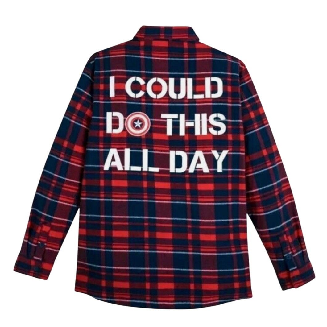 Disney Marvel Captain America Flannel Shacket