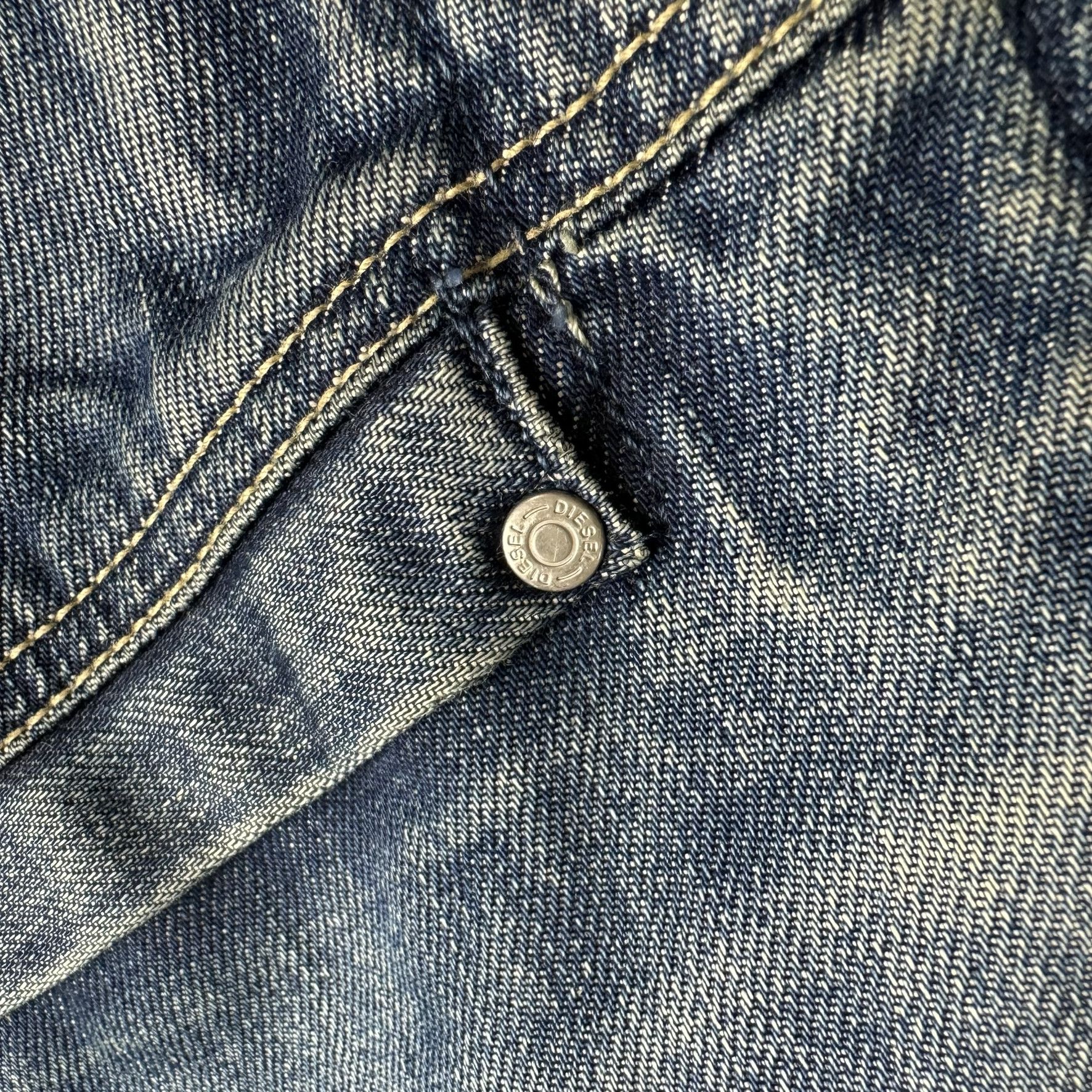 Diesel × Vintage DIESEL DYED TRUCKER DENIM JACKET Size US XXL / EU 58 / 5 - 5 Thumbnail