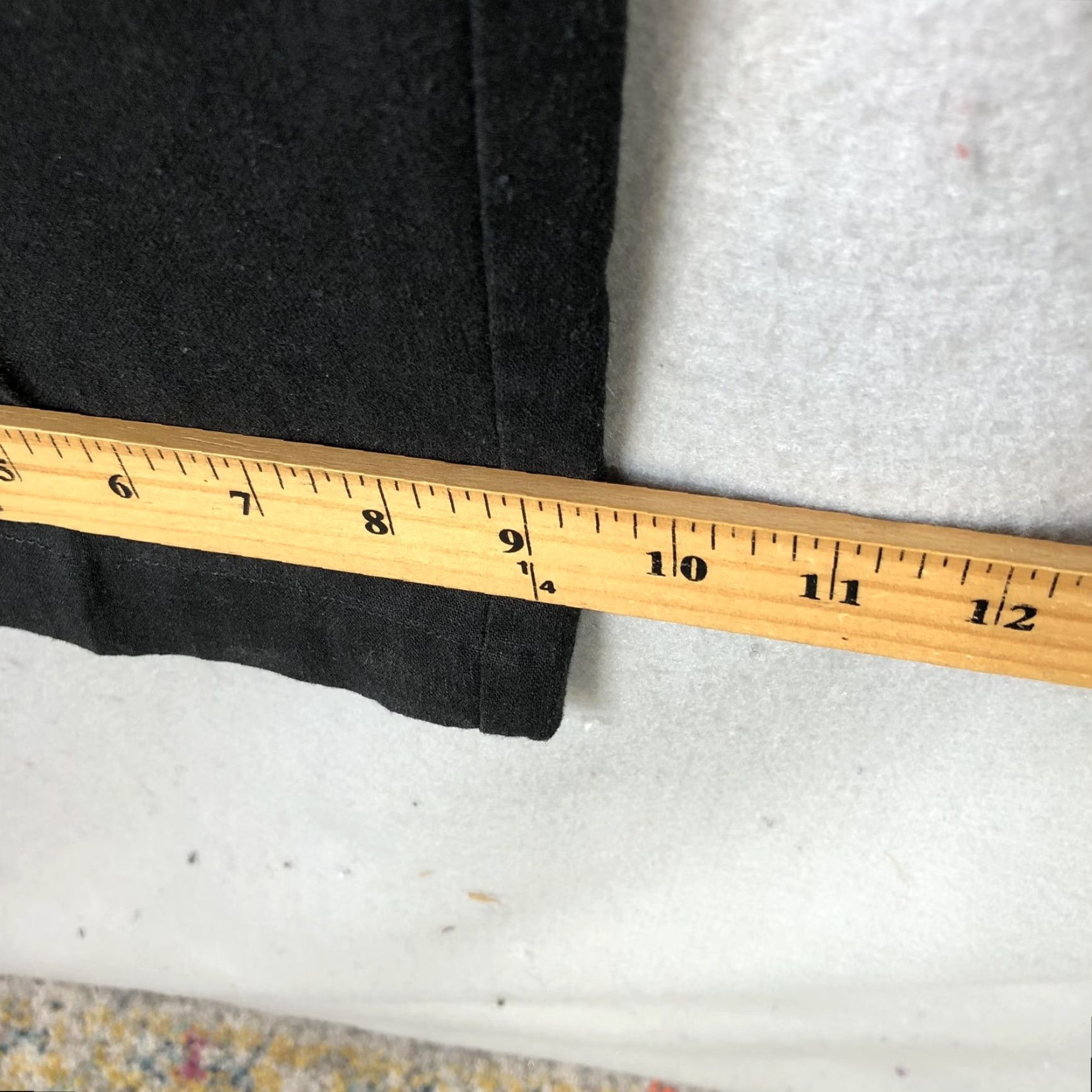 Vintage Alfred Dunner Pants Womens 16 Black Linen Blend Elastic Waist Drawstring Relaxed Size 38" / US 16 / IT 52 - 6 Thumbnail