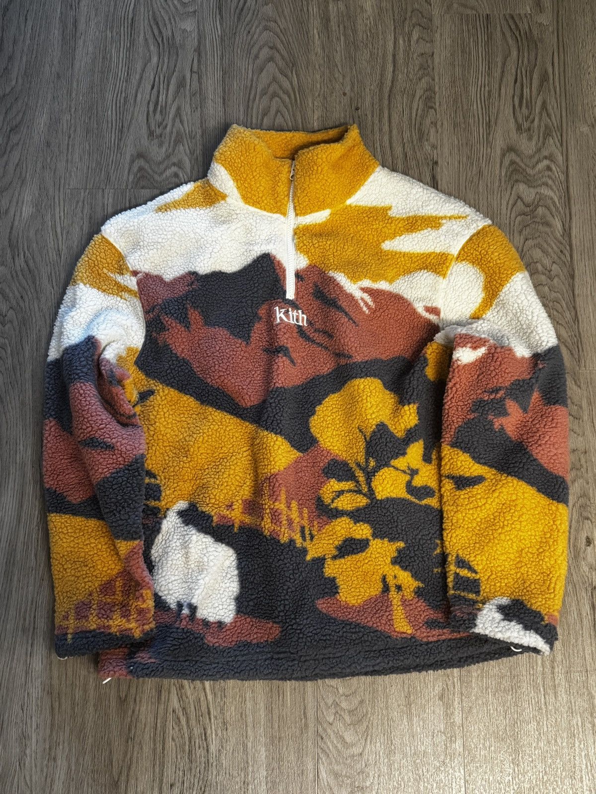 Kith claremont sherpa quarter zip フリース Kith claremont sherpa quarter zip フリース