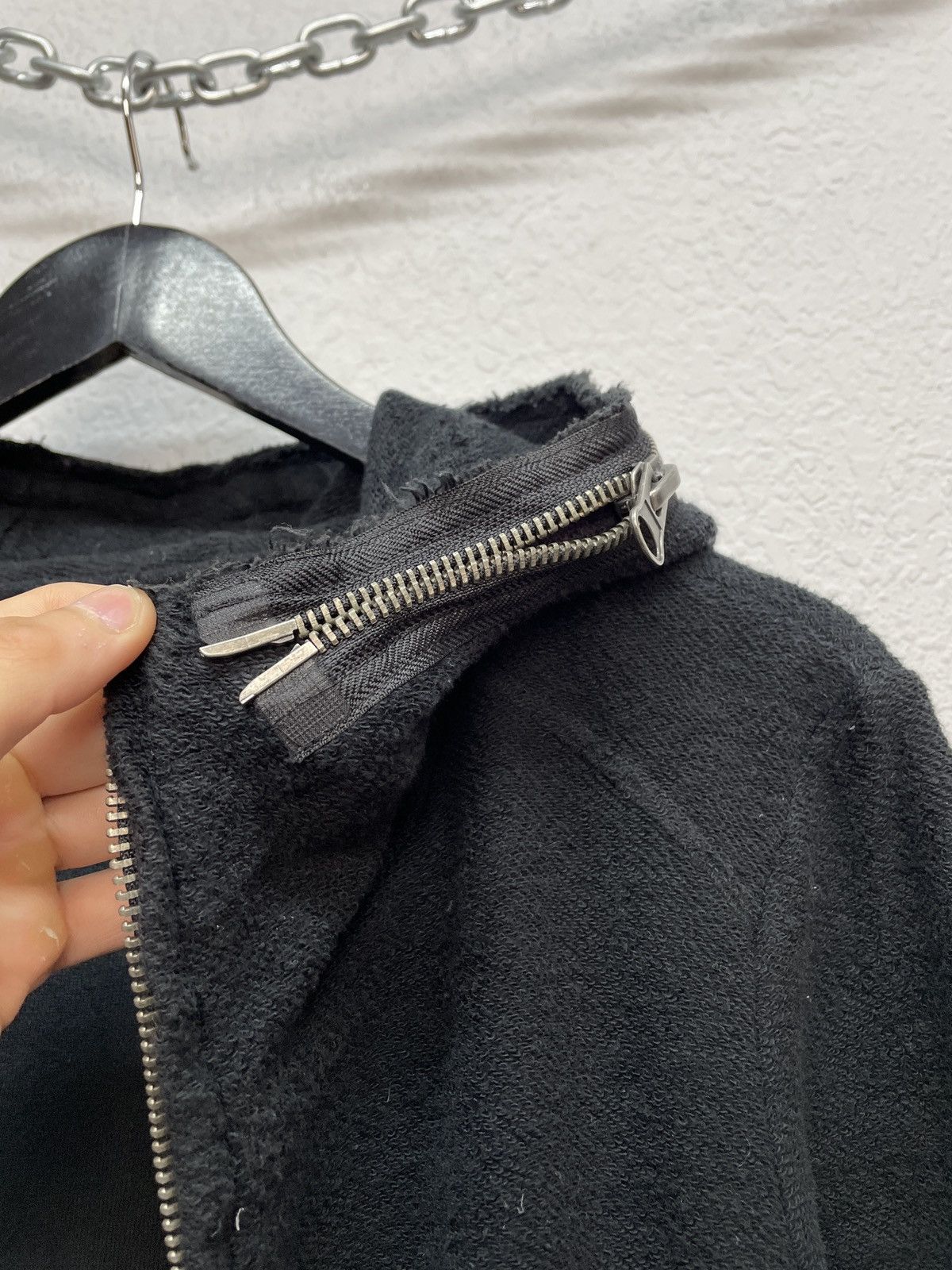 Japanese Brand Vintage Midas Rick Owens Vibe y2k Style Black Zip Hoodie Size US M / EU 48-50 / 2 - 9 Thumbnail