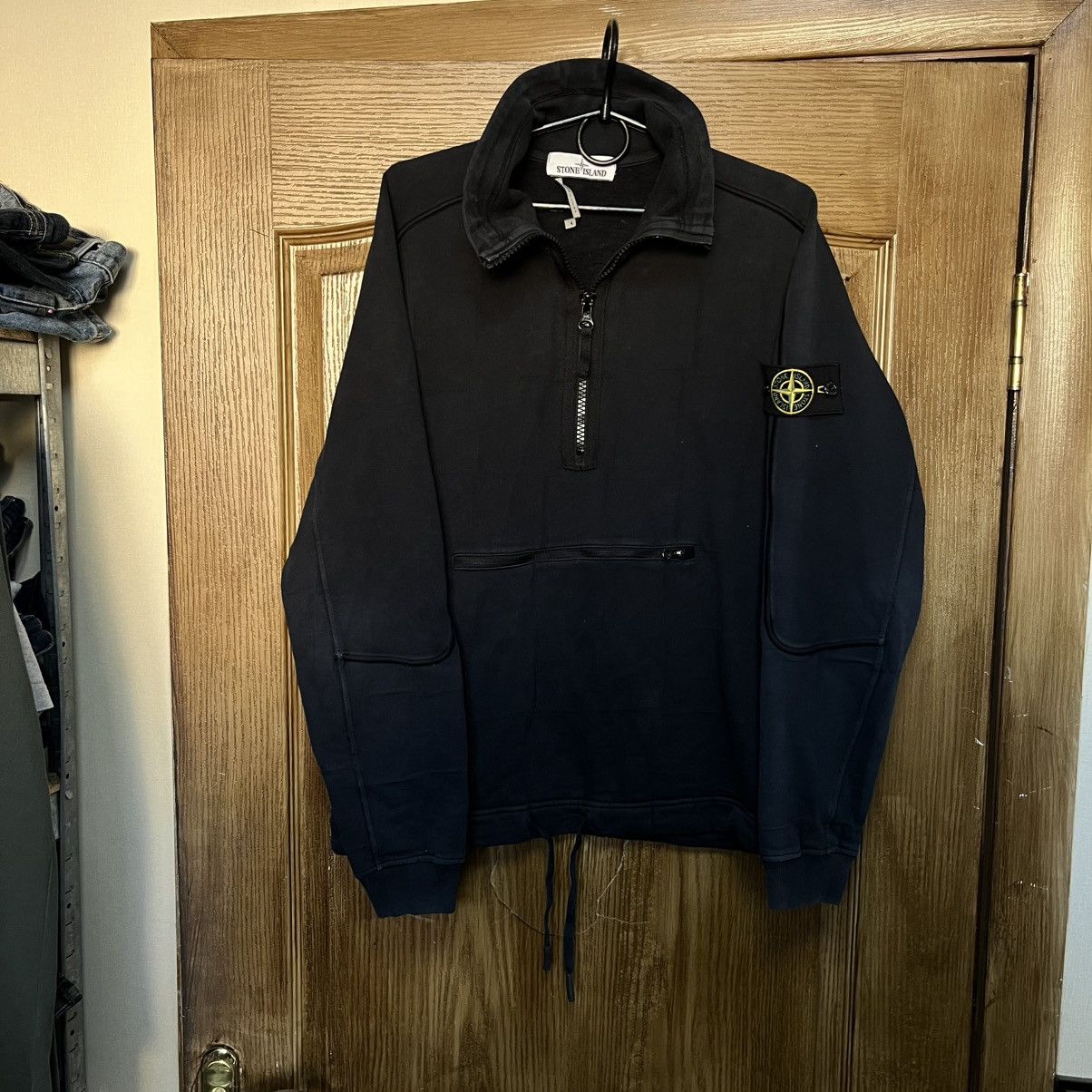 Stone Island Vintage Stone Island Half Zip Sweatshirt Pullover Hoodie Size US S / EU 44-46 / 1 - 1 Thumbnail