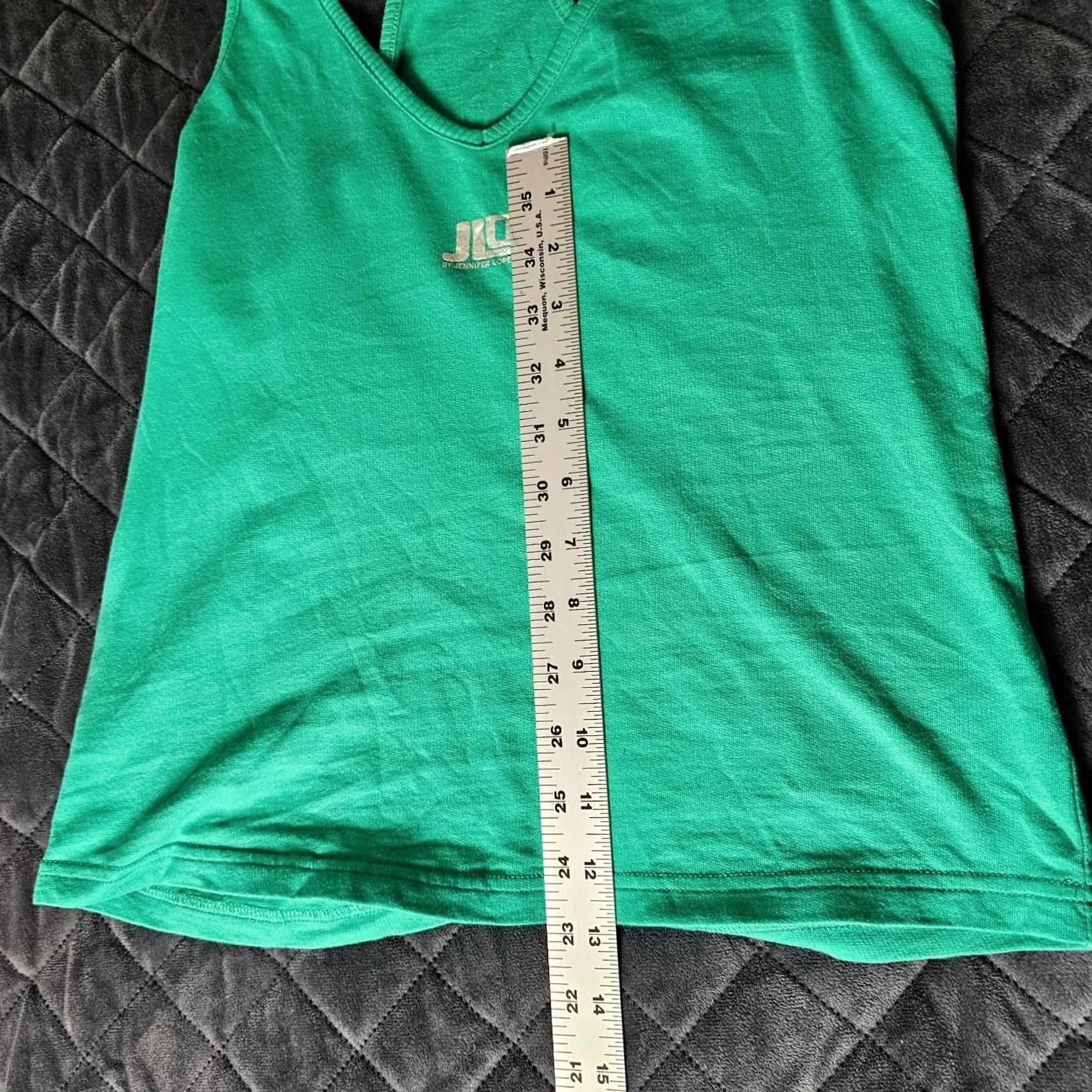 Vintage JLO XS Green Racerback Tank Shell Polyester Athletic Slim Women XS Tank Green Slimming Size XS / US 0-2 / IT 36-38 - 7 Thumbnail