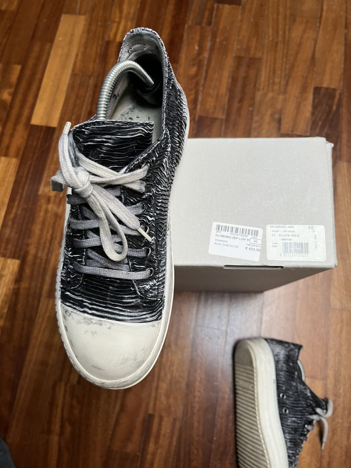 Rick Owens Drkshdw Rick Owens Ramones low top sneakers Size US 7 / EU 40 - 14 Thumbnail