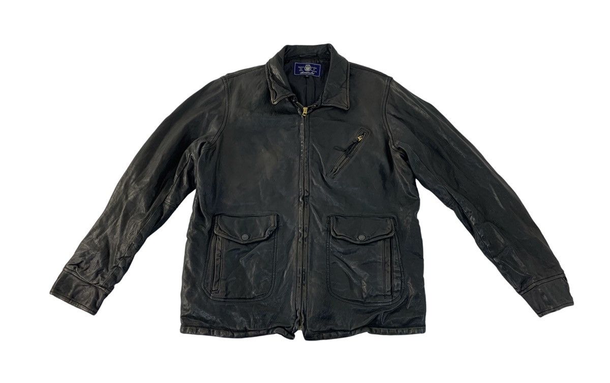 Avirex Vintage 90s Avirex Usa Flight Garment Leather Jacket Size US M / EU 48-50 / 2 - 1 Thumbnail