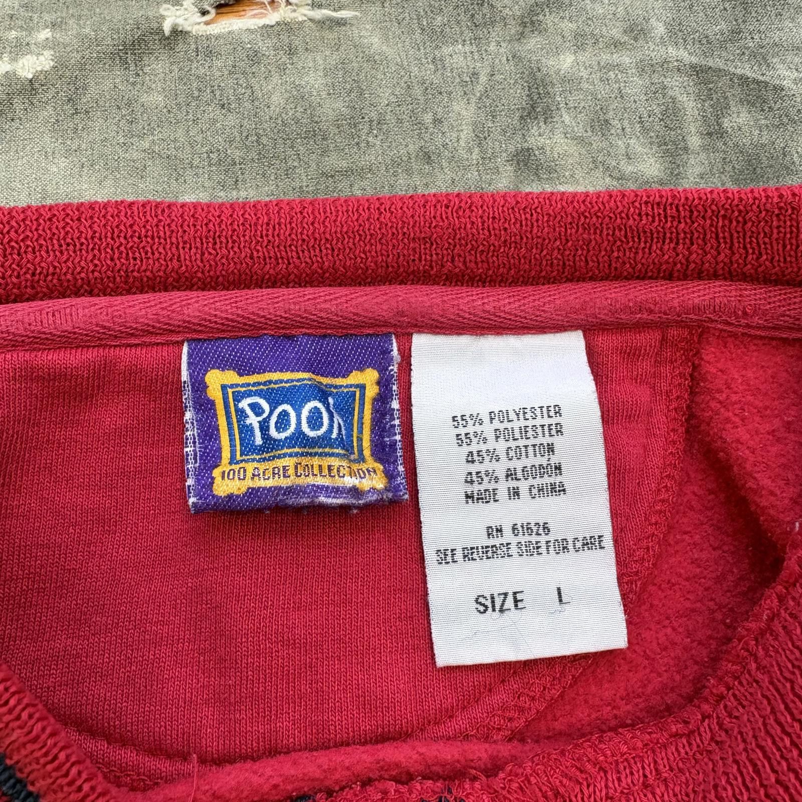 Disney Vintage 90s Winnie The Pooh Piglet Best Friends Sweatshirt Size L / US 10 / IT 46 - 3 Thumbnail