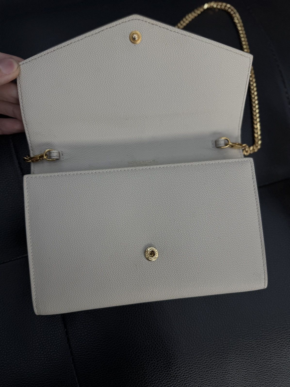 Saint Laurent Paris Saint Laurent Paris Uptown White Chain Bag Women Size ONE SIZE - 11 Thumbnail