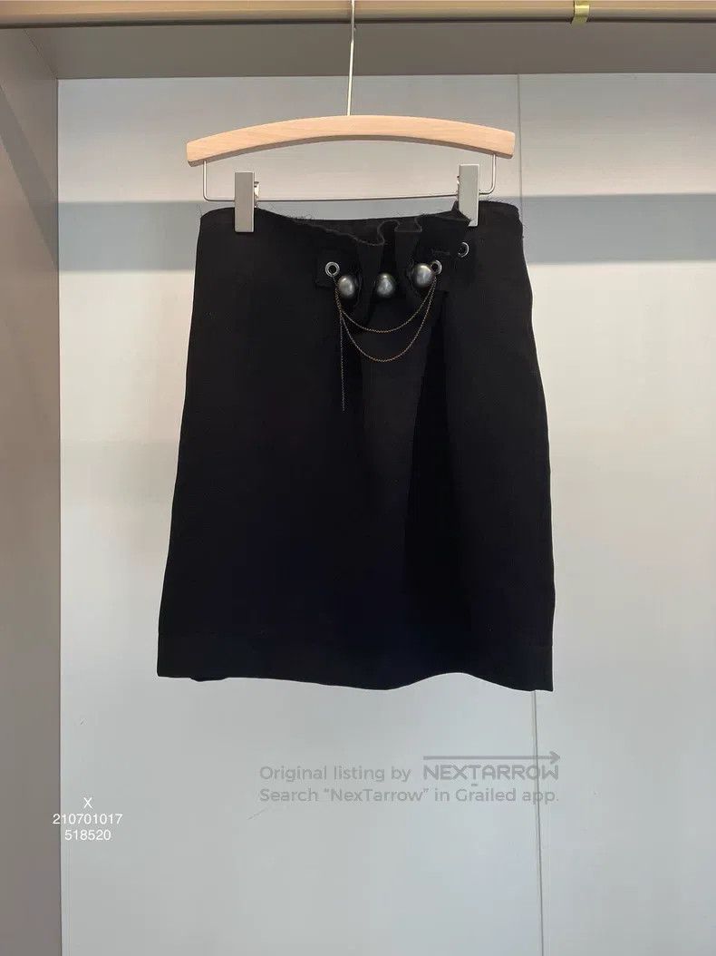 Loewe Loewe Black Fiber Half Skirt Size 26" / US 2 / IT 38 - 1 Thumbnail