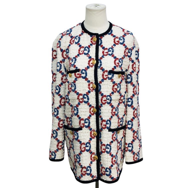 Gucci Gucci Multi GG Tweed Blazer Size 36 Size XS / US 0-2 / IT 36-38 - 1 Thumbnail