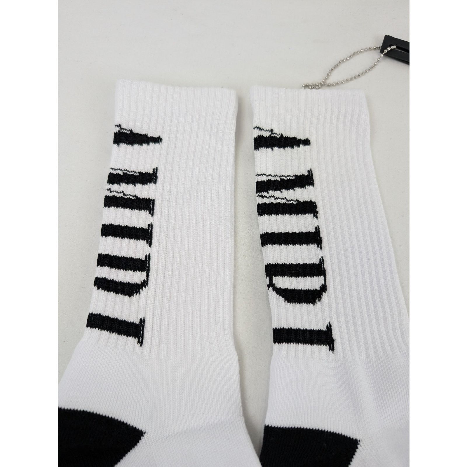 Amiri o1rshd1 Q:2 / Size: 43-44 / Amiri Vertical Logo Socks Size ONE SIZE - 9 Thumbnail