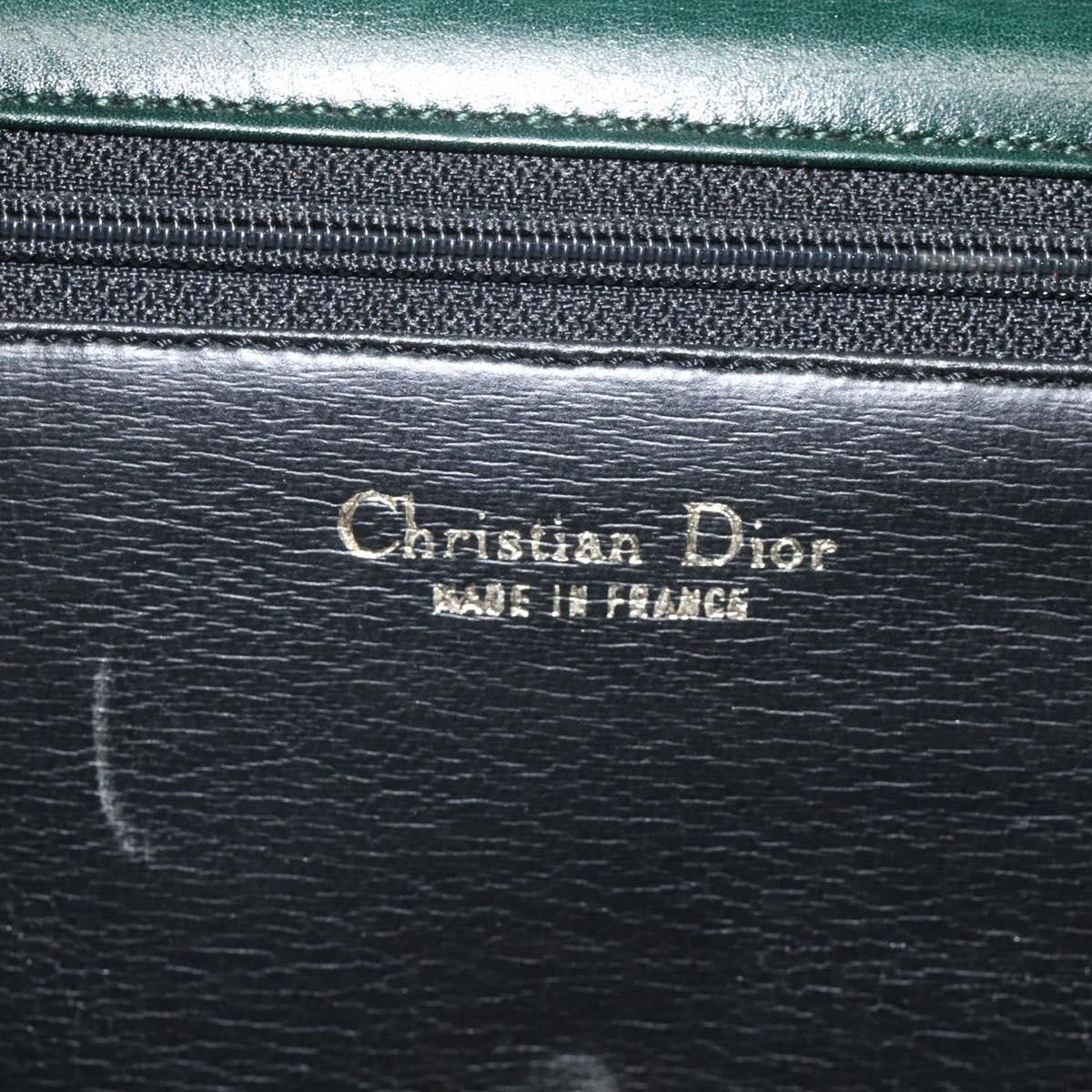 Dior DIOR Hand Bag Leather Green Gold Size ONE SIZE - 16 Thumbnail
