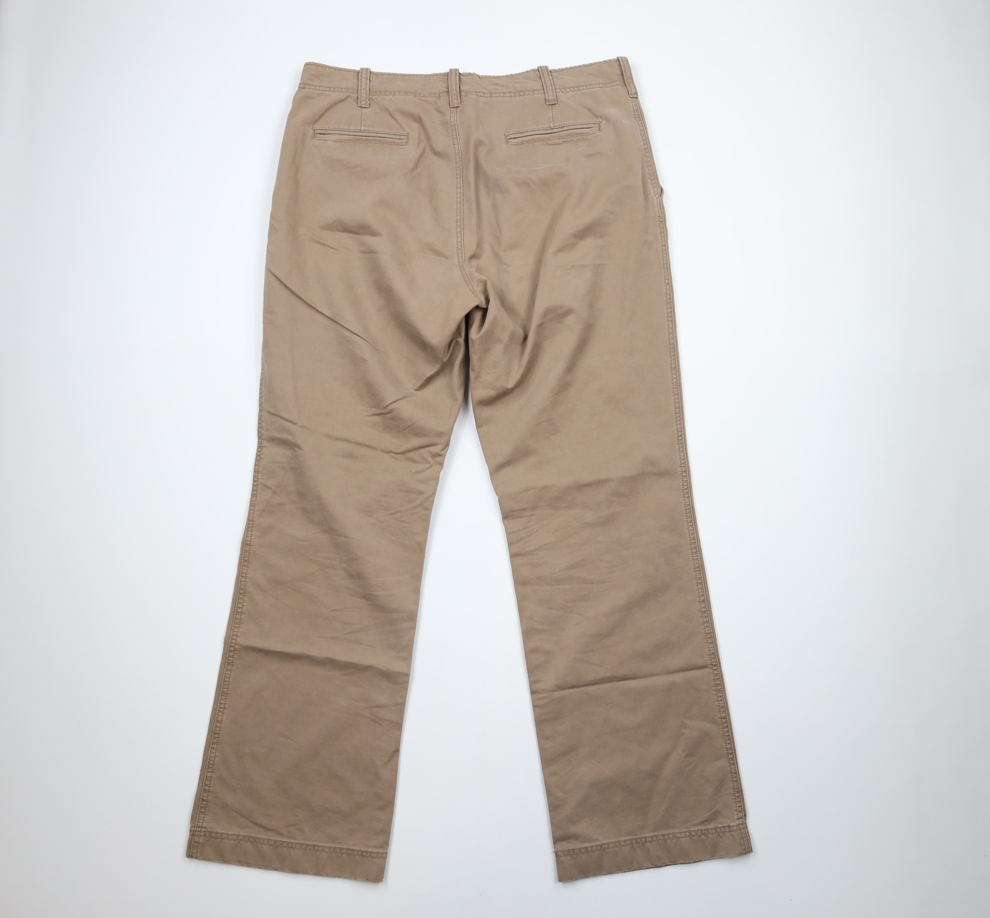 J.Crew × Vintage Vintage J Crew Bootcut Wide Leg Chino Pants Brown Cotton Size US 36 / EU 52 - 9 Thumbnail