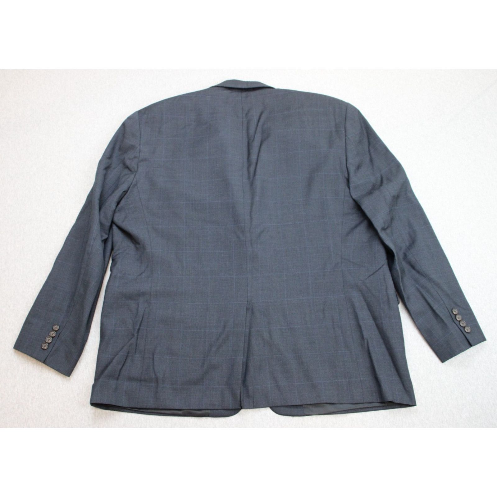 Lauren Ralph Lauren Lauren Ralph Lauren Blazer Men 50R Navy Blue Windowpane Wool Size 50R - 3 Thumbnail