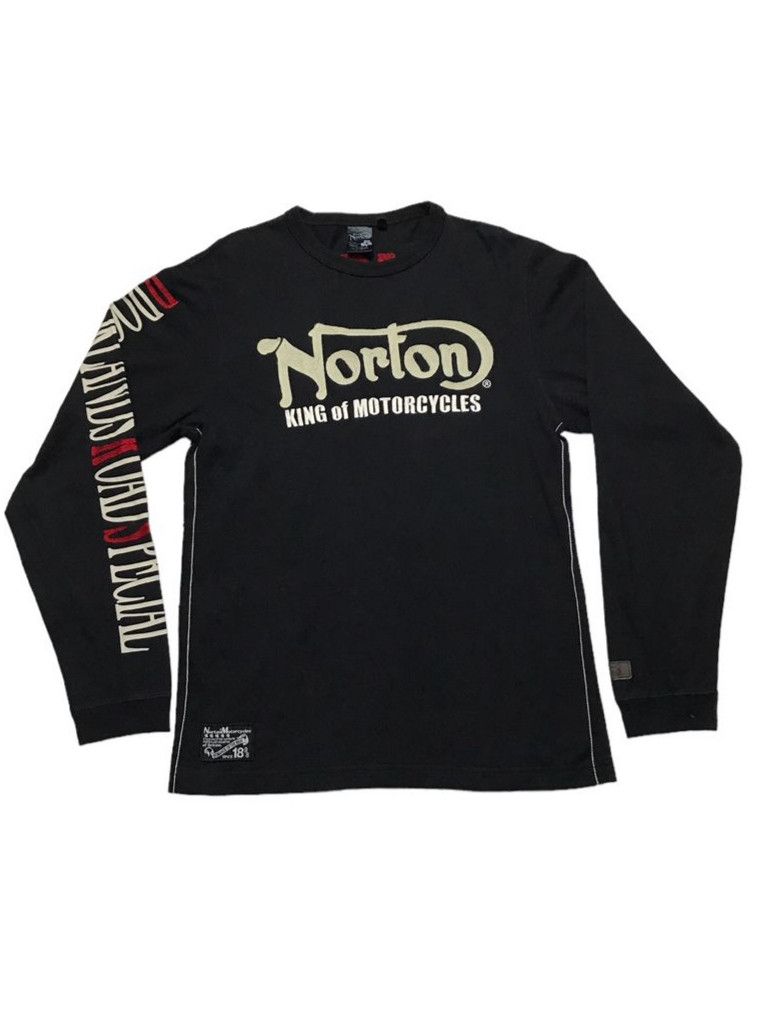 Norton Bikers Long Sleeve T-Shirt Embroidered