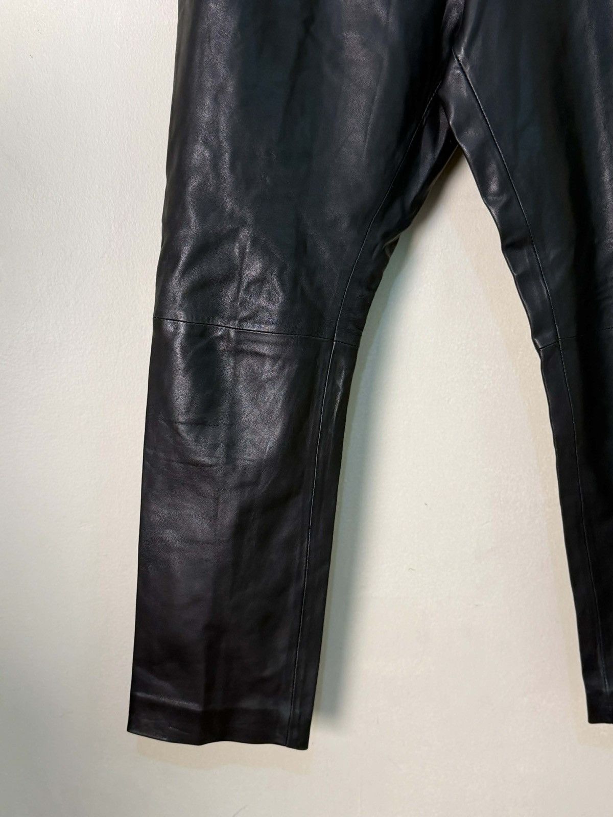 Raf Simons Raf Simons A/W 2007-2008 Black Leather Pants Size US 32 / EU 48 - 4 Thumbnail