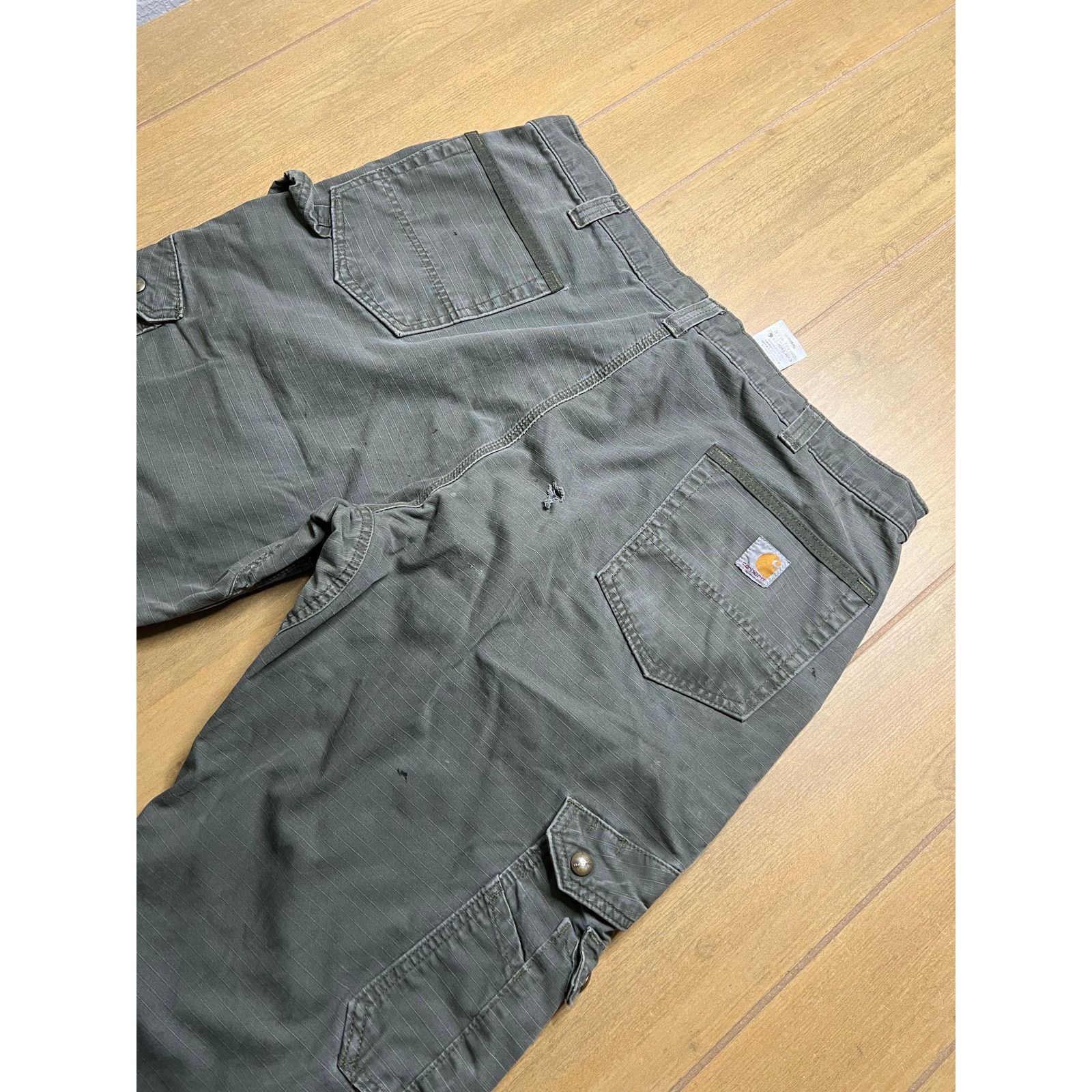 Carhartt Vintage Carhartt Cargo Double Knee flannel-lined Sz 38x30 Size US 40 / EU 56 - 7 Thumbnail