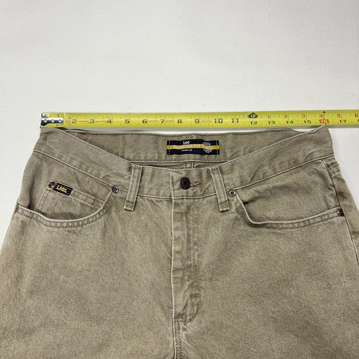 Lee × Vintage Lee Jeans Brown Regular Fit Straight Carpenter Workwear Size US 33 - 19 Thumbnail