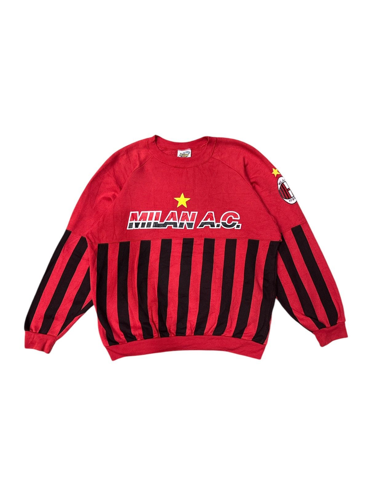 Vintage 1990s AC MILAN LE FELPE DEI GRANDI CREWNECK PULLOVER Size US M / EU 48-50 / 2 - 1 Thumbnail
