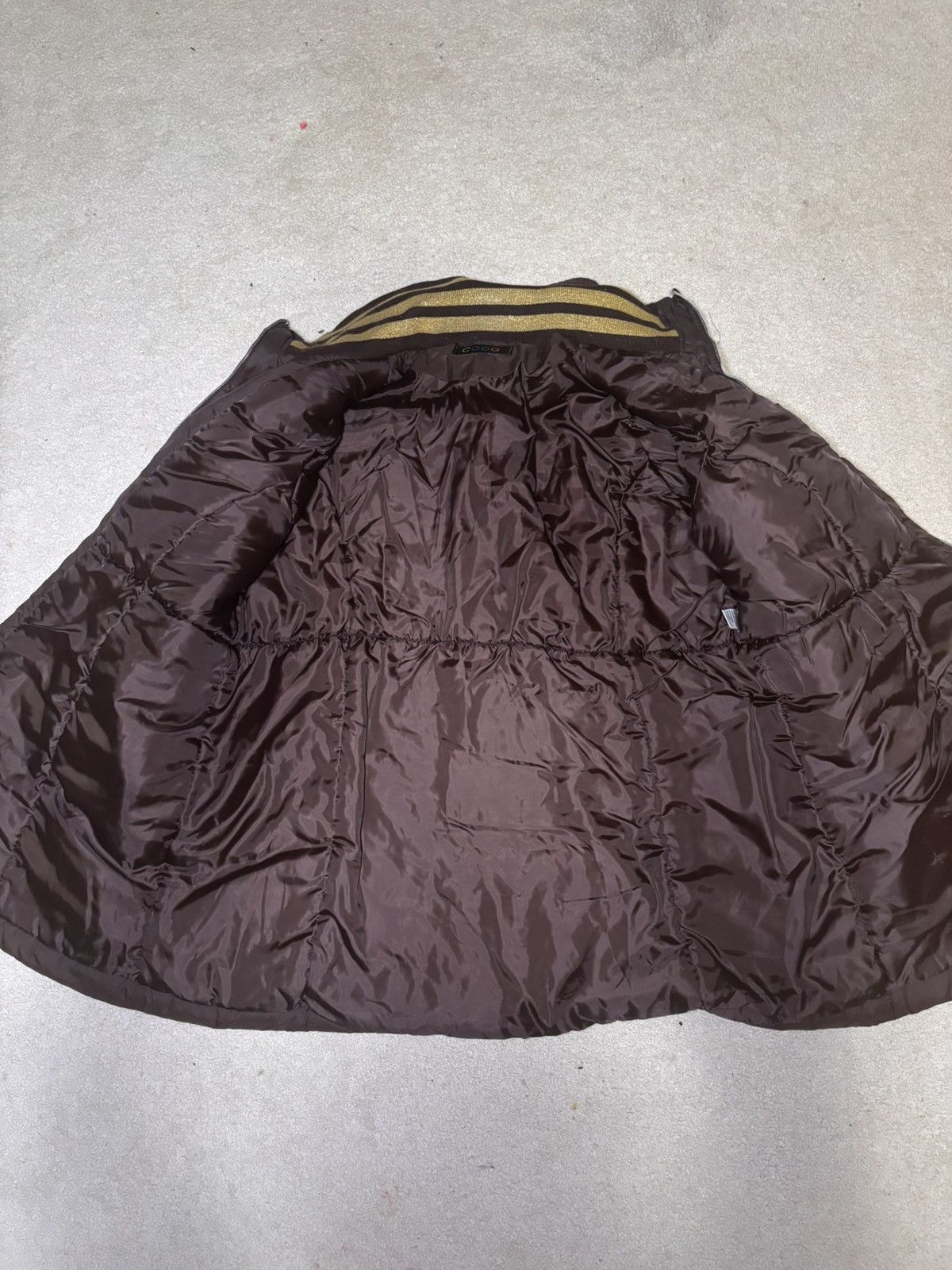 Coogi COOGI Brand 4x Logo Puffer Coat Brown Gold Full Zip Size S / US 4 / IT 40 - 6 Thumbnail