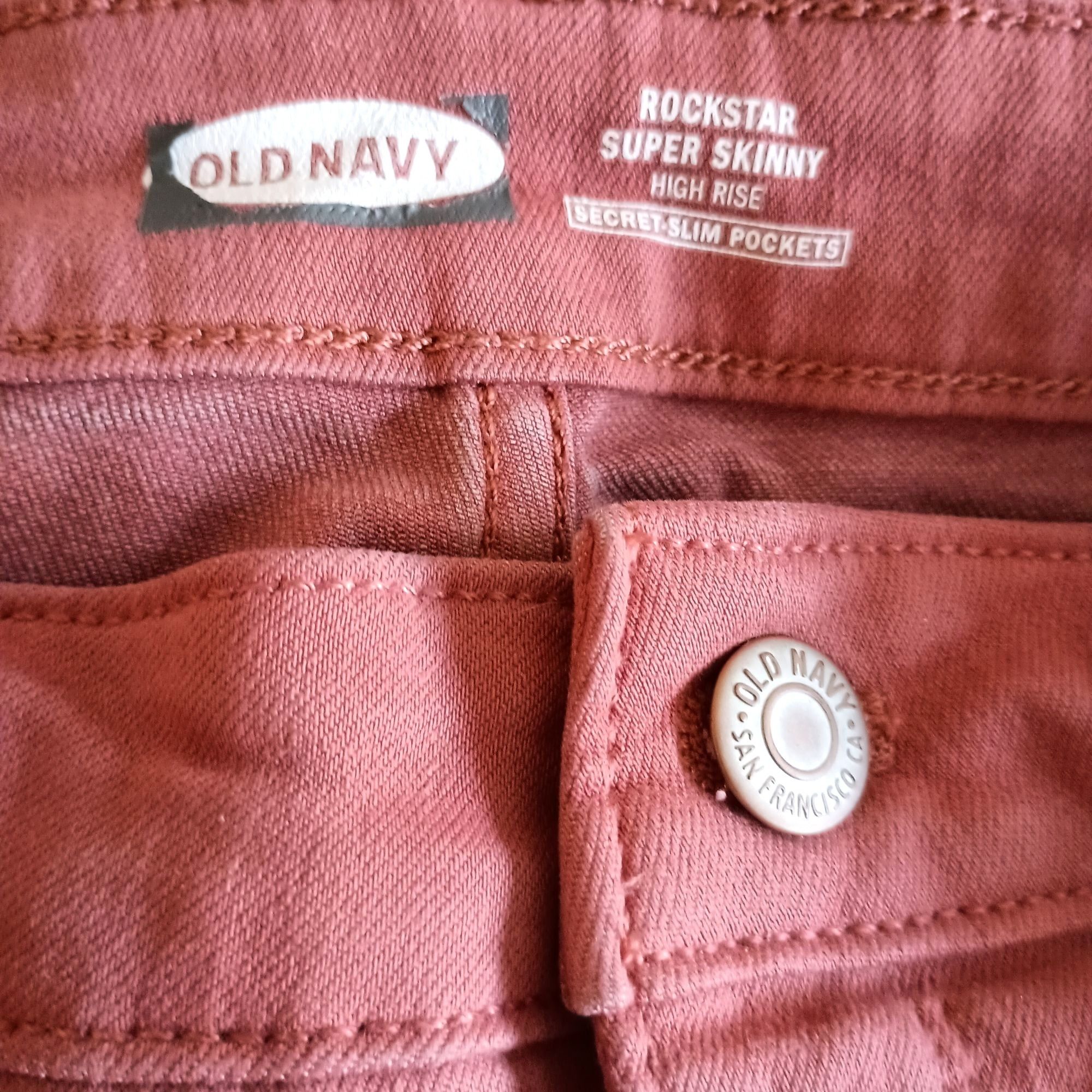 Old Navy Old Navy Rock Star Super Skinny Jeans 12 High Rise Button Fl Size 34" / US 12 / IT 48 - 7 Thumbnail